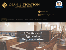 Tablet Screenshot of deanlitigation.com